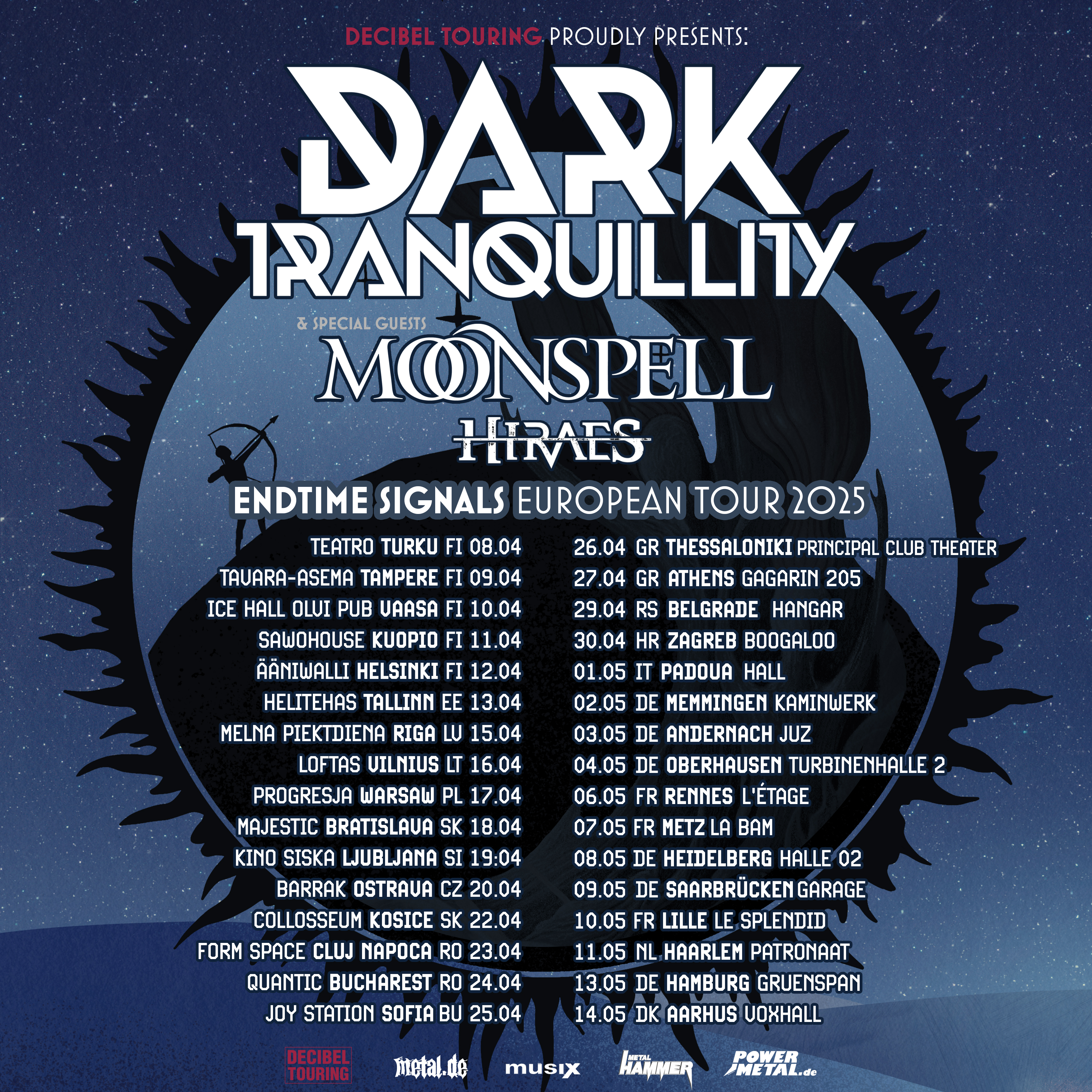 DARK TRANQUILLITY - Endtime Signals European Tour 2025